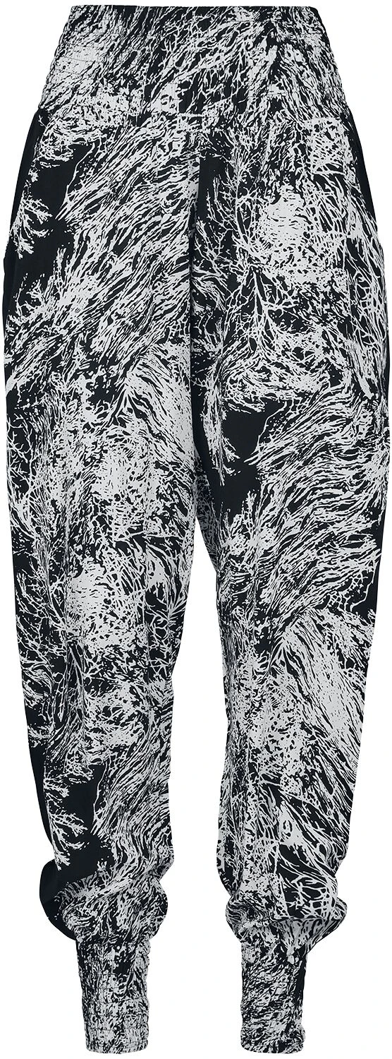"Ladies Sarong Pants" Stoffhose Schwarz/weiß Von Urban Classics 3 "Ladies Sarong Pants" Stoffhose Schwarz/weiß Von Urban Classics