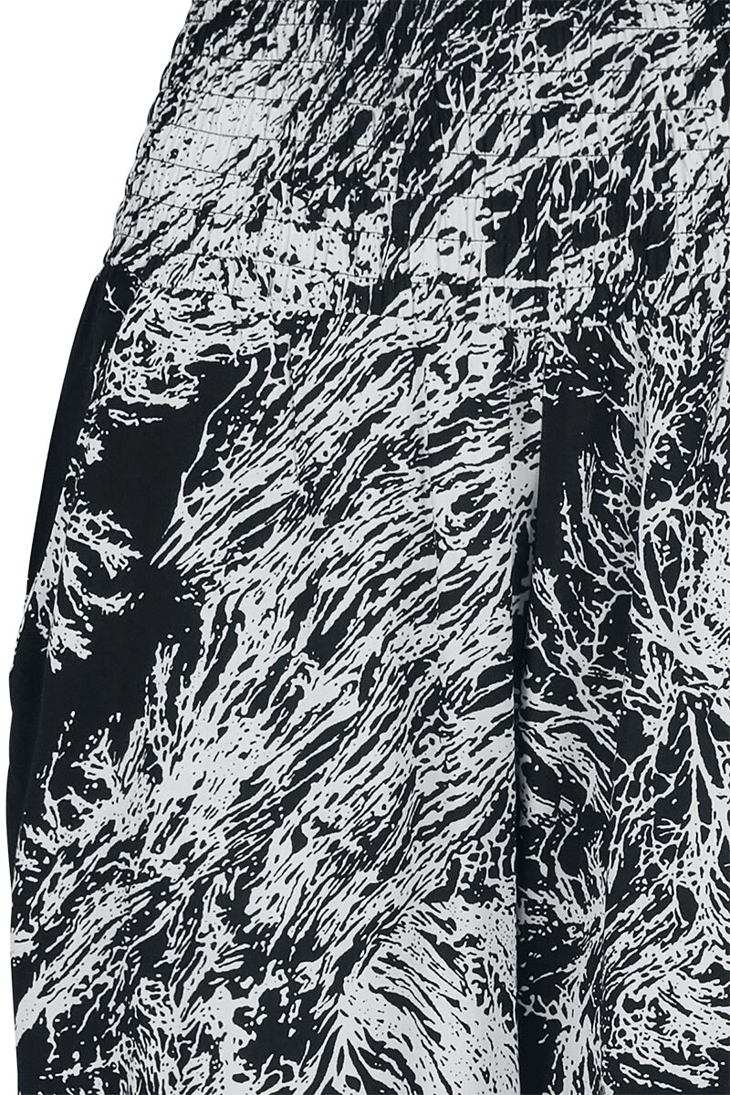 "Ladies Sarong Pants" Stoffhose Schwarz/weiß Von Urban Classics 5 "Ladies Sarong Pants" Stoffhose Schwarz/weiß Von Urban Classics – Bild 3