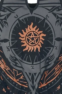 "Mandala" Langes Kleid Schwarz Von Supernatural -Forbunrs Geschaft 393949d2