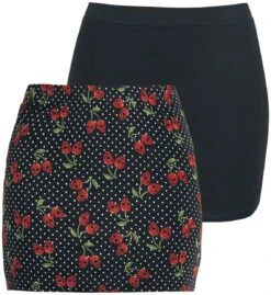 "The Double Life" Kurzer Rock Schwarz Von Rock Rebel By EMP