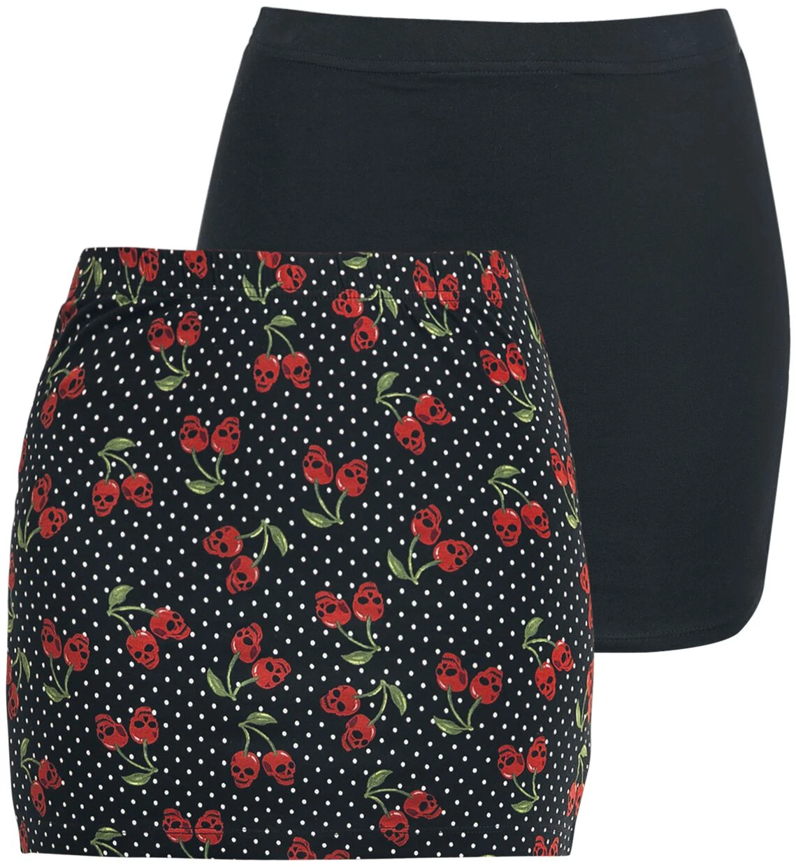 "The Double Life" Kurzer Rock Schwarz Von Rock Rebel By EMP 3 "The Double Life" Kurzer Rock Schwarz Von Rock Rebel By EMP