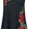 "Love Rose Vest" Top Schwarz Von Innocent -Forbunrs Geschaft 395360a