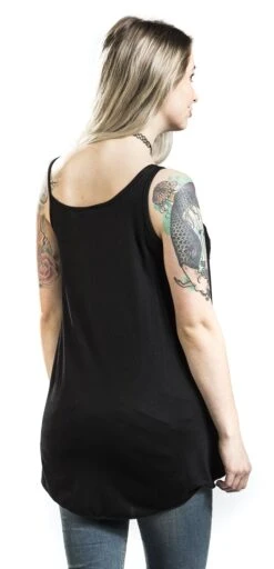 "Love Rose Vest" Top Schwarz Von Innocent -Forbunrs Geschaft 395360wb