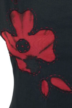 "Maya Dress" Mittellanges Kleid Schwarz/rot Von Innocent -Forbunrs Geschaft 395361d