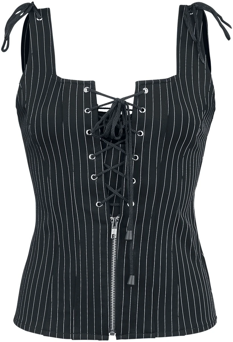 "Viola" Top Schwarz Von Gothicana By EMP 3 "Viola" Top Schwarz Von Gothicana By EMP