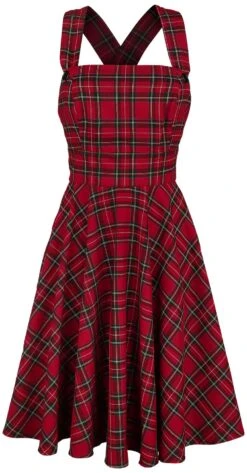 "Irvine Pinafore Dress" Mittellanges Kleid Rot Von Hell Bunny 9 "Irvine Pinafore Dress" Mittellanges Kleid Rot Von Hell Bunny -Forbunrs Geschaft 444098a