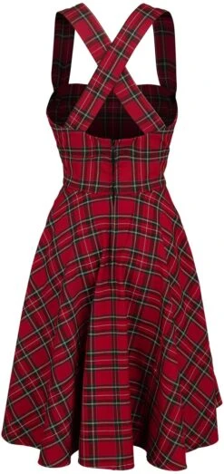 "Irvine Pinafore Dress" Mittellanges Kleid Rot Von Hell Bunny 10 "Irvine Pinafore Dress" Mittellanges Kleid Rot Von Hell Bunny -Forbunrs Geschaft 444098b