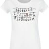 "Alphabet Lichterkette" T-Shirt Weiß Von Stranger Things