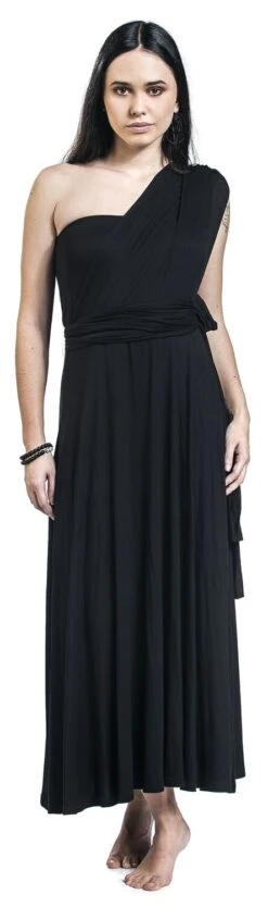 "Endless Forms Most Beautiful" Mittellanges Kleid Schwarz Von Black Premium By EMP -Forbunrs Geschaft 451402wa