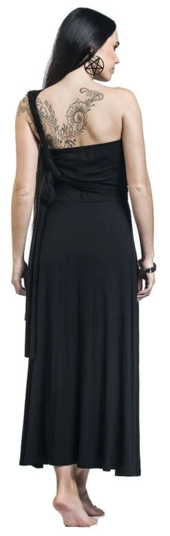 "Endless Forms Most Beautiful" Mittellanges Kleid Schwarz Von Black Premium By EMP -Forbunrs Geschaft 451402wb