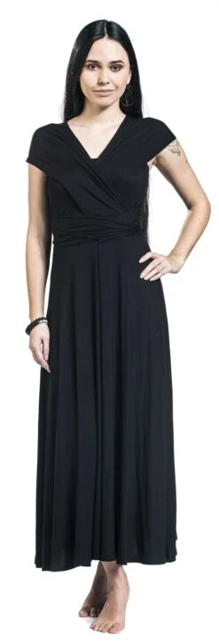 "Endless Forms Most Beautiful" Mittellanges Kleid Schwarz Von Black Premium By EMP -Forbunrs Geschaft 451402wc