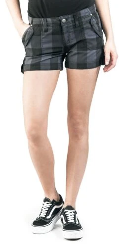 "Santiago Hot Pant" Hotpant Schwarz/grau Von Brandit -Forbunrs Geschaft 452466wa