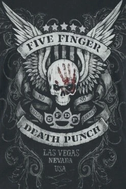 "No Regrets" T-Shirt Schwarz Von Five Finger Death Punch -Forbunrs Geschaft 454121d