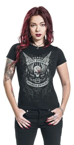 "No Regrets" T-Shirt Schwarz Von Five Finger Death Punch -Forbunrs Geschaft 454121wa