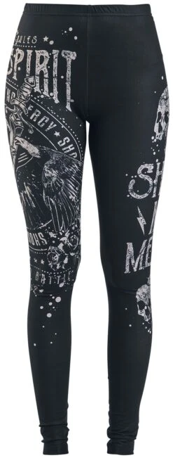 "Built For Comfort" Leggings Schwarz Von Rock Rebel By EMP