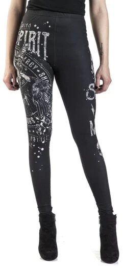 "Built For Comfort" Leggings Schwarz Von Rock Rebel By EMP -Forbunrs Geschaft 454897wa