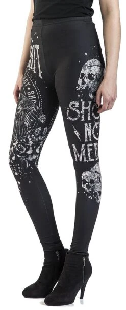"Built For Comfort" Leggings Schwarz Von Rock Rebel By EMP -Forbunrs Geschaft 454897wa2