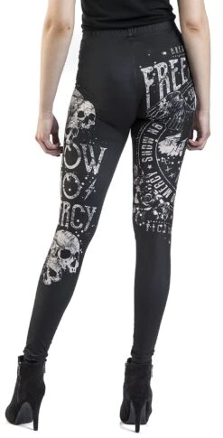 "Built For Comfort" Leggings Schwarz Von Rock Rebel By EMP -Forbunrs Geschaft 454897wb