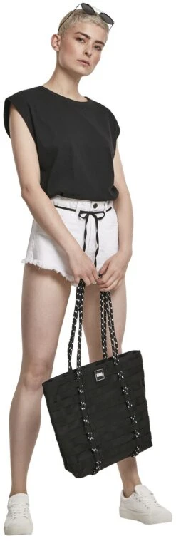 "Ladies Basic Shaped Tee" T-Shirt Schwarz Von Urban Classics -Forbunrs Geschaft 456205wa