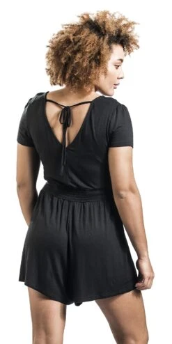 "Overlay Back Knotted Short Jump Suit" Jumpsuit Schwarz Von RED By EMP -Forbunrs Geschaft 457596wb