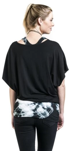 "Batik Shirt" T-Shirt Schwarz Von RED By EMP -Forbunrs Geschaft 457697wb