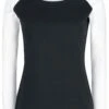 "Long Raglan Road" Langarmshirt Schwarz/weiß Von RED By EMP -Forbunrs Geschaft 460039a
