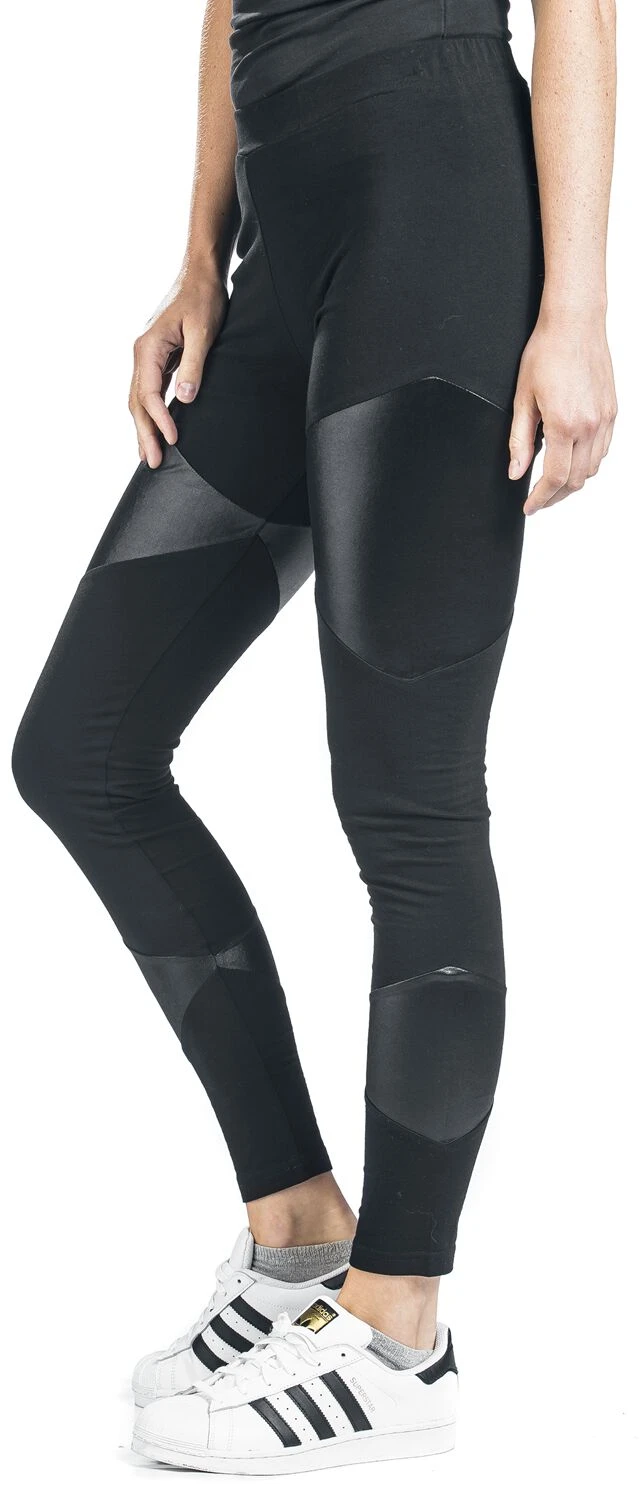 "Schwarze Leggings Mit Kunstledereinsätzen" Leggings Schwarz Von Black Premium By EMP 7 "Schwarze Leggings Mit Kunstledereinsätzen" Leggings Schwarz Von Black Premium By EMP – Bild 5