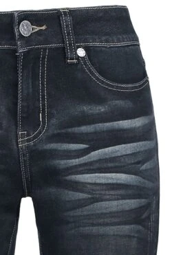 "Grace - Dunkelblaue Jeans Mit Waschung Und Schlag" Jeans Dunkelblau Von Black Premium By EMP -Forbunrs Geschaft 464831d