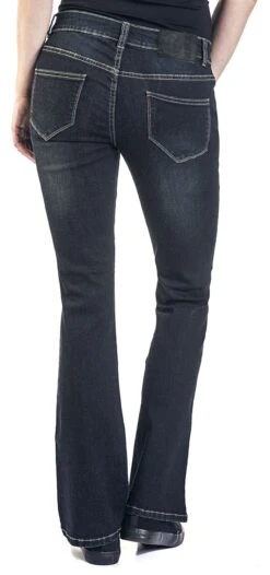 "Grace - Dunkelblaue Jeans Mit Waschung Und Schlag" Jeans Dunkelblau Von Black Premium By EMP -Forbunrs Geschaft 464831wb