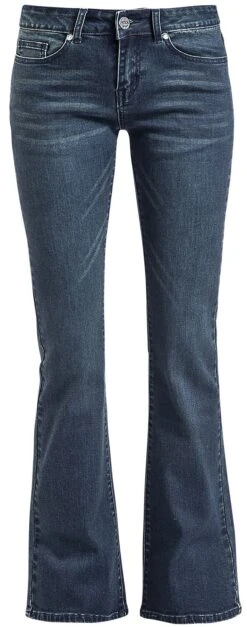"Grace - Dunkelblaue Jeans Mit Schlag" Jeans Blau Von Black Premium By EMP