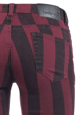 "Grace - Schwarz/rot Gestreifte Hose" Stoffhose Schwarz/rot Von Gothicana By EMP -Forbunrs Geschaft 465570d