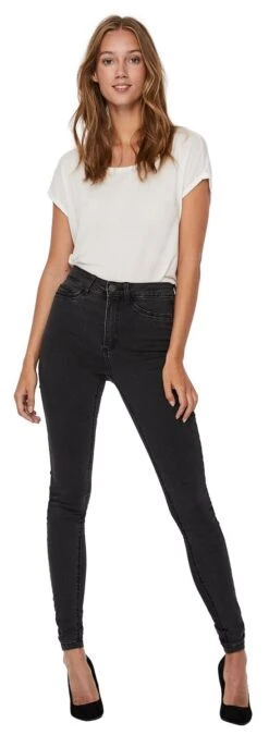 "NMCallie HW Skinny Jeans" Jeans Dunkelgrau Von Noisy May -Forbunrs Geschaft 465591wa