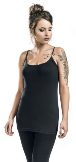 "Doppelpack Tops Mit Rundhalsausschnitt" Top Schwarz/grau Von Black Premium By EMP -Forbunrs Geschaft 467992wc