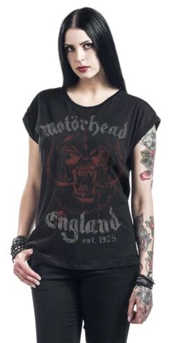 "England" T-Shirt Schwarz Von Motörhead -Forbunrs Geschaft 471831wa