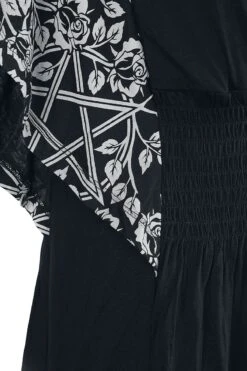 "schwarzes T-Shirt Mit V-Ausschnitt Und Print" T-Shirt Schwarz Von Gothicana By EMP -Forbunrs Geschaft 473517d