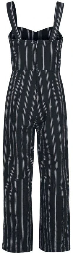 "Sailor Stripe Jumpsuit" Jumpsuit Schwarz/grau Von Banned Retro 8 "Sailor Stripe Jumpsuit" Jumpsuit Schwarz/grau Von Banned Retro -Forbunrs Geschaft 480398b