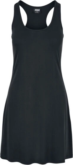 "Ladies Modal Short Racer Back Dress" Kurzes Kleid Schwarz Von Urban Classics