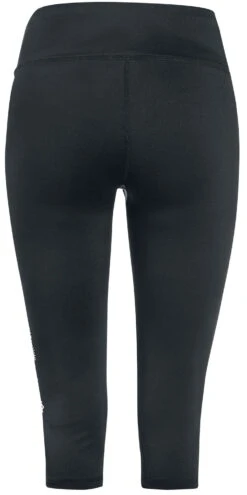 "Sport Und Yoga - Schwarze 3/4 Leggings Mit Seitlichem Print" Leggings Schwarz Von EMP -Forbunrs Geschaft 483082b