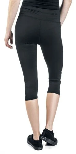 "Sport Und Yoga - Schwarze 3/4 Leggings Mit Seitlichem Print" Leggings Schwarz Von EMP -Forbunrs Geschaft 483082wb