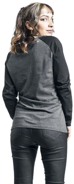 "Raglan Contrast Longsleeve" Langarmshirt Grau/schwarz Von RED By EMP -Forbunrs Geschaft 486392wb