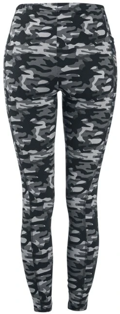 "Graue Camo-Leggings Mit Seitlichen Taschen" Leggings Grau Von Rock Rebel By EMP -Forbunrs Geschaft 486818b