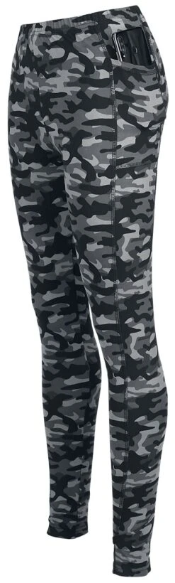 "Graue Camo-Leggings Mit Seitlichen Taschen" Leggings Grau Von Rock Rebel By EMP -Forbunrs Geschaft 486818c