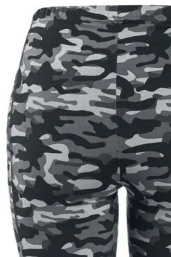 "Graue Camo-Leggings Mit Seitlichen Taschen" Leggings Grau Von Rock Rebel By EMP -Forbunrs Geschaft 486818d