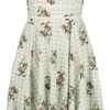 "Sarina Swing Dress" Mittellanges Kleid Weiß/grau Von H&R London -Forbunrs Geschaft 487864a