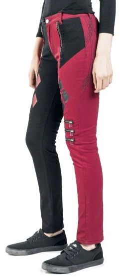 "2 - Harley Quinn" Jeans Schwarz/rot Von Suicide Squad -Forbunrs Geschaft 488381wa2