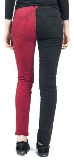 "2 - Harley Quinn" Jeans Schwarz/rot Von Suicide Squad -Forbunrs Geschaft 488381wb