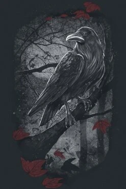 "Schwarzes Langarmshirt Mit Rundhalsausschnitt Und Print" Langarmshirt Schwarz Von Black Premium By EMP -Forbunrs Geschaft 491633d