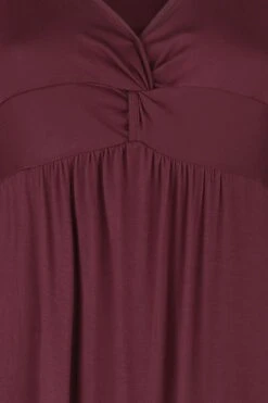 "Langarmshirt Mit Knotendetail" Langarmshirt Bordeaux Von Black Premium By EMP -Forbunrs Geschaft 493190d