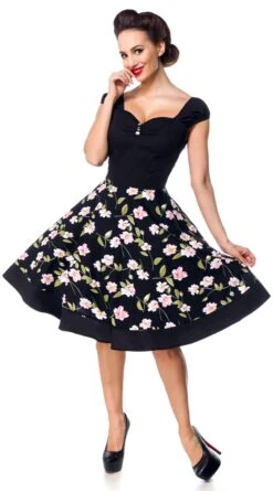 "Vintage Kleid" Mittellanges Kleid Schwarz Von Belsira 11 "Vintage Kleid" Mittellanges Kleid Schwarz Von Belsira -Forbunrs Geschaft 495496wa