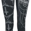 "Gothicana X Anne Stokes - Schwarze Leggings Mit Prints" Leggings Schwarz Von Gothicana By EMP